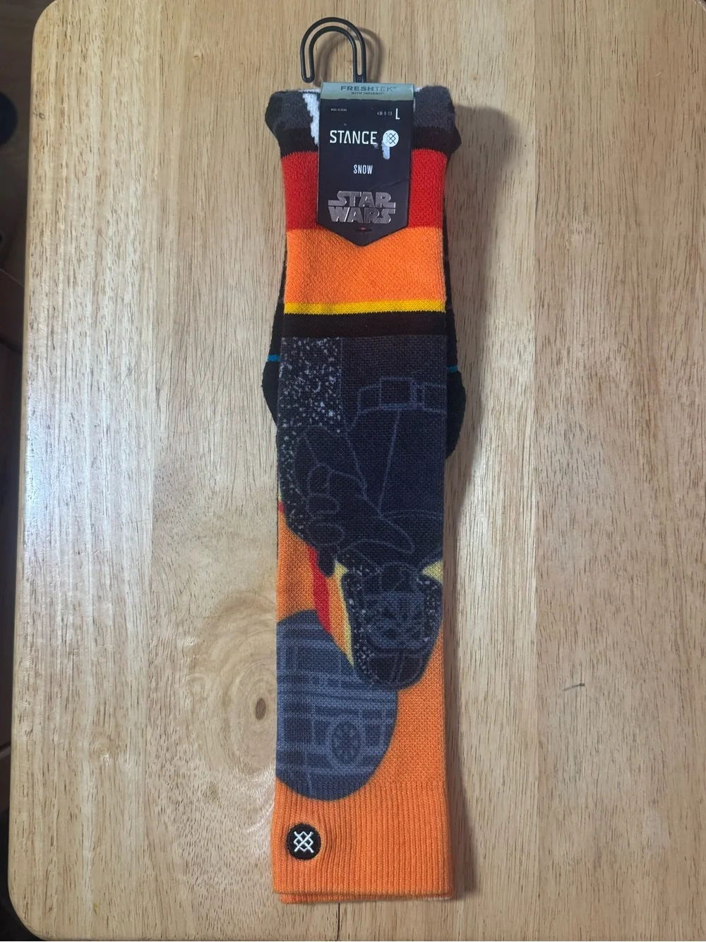 Stance Snow LVSW Star Wars Darth Vader Freshtek Socks Men's Size Large 9-13